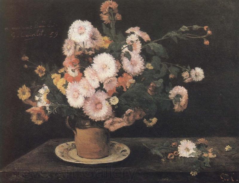 Gustave Courbet Flower Norge oil painting art
